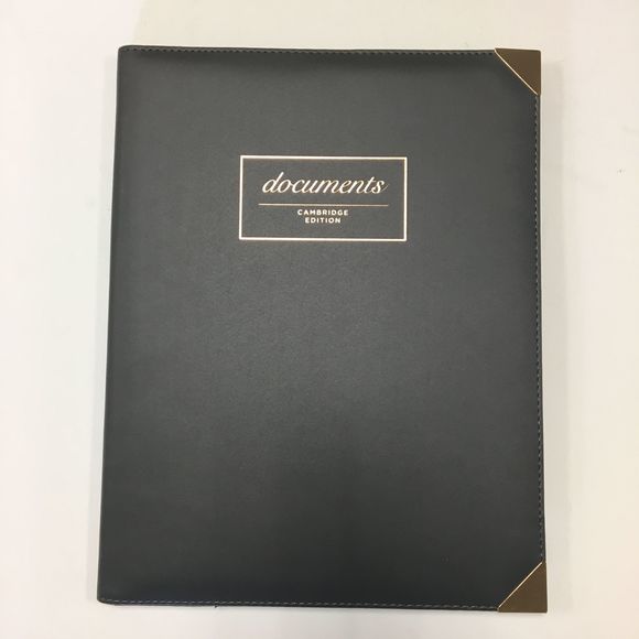 Cambridge Black & Gold Refillable Padfolio - Picture 4 of 8